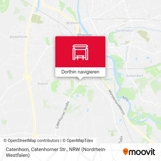 Catenhorn, Catenhorner Str. Karte