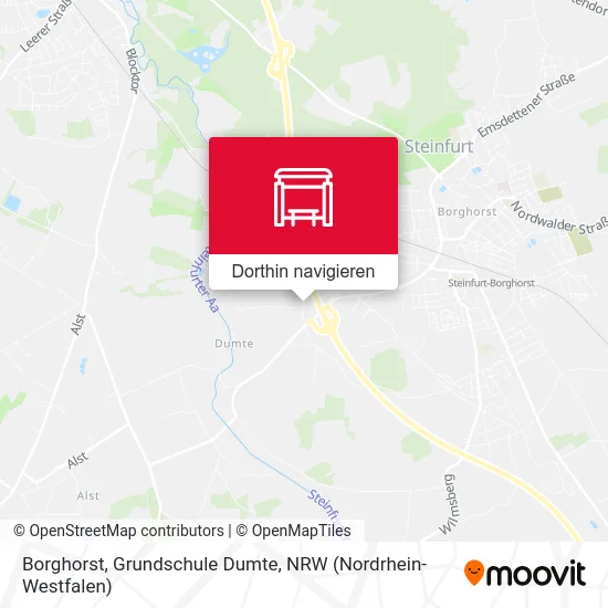 Borghorst, Grundschule Dumte Karte