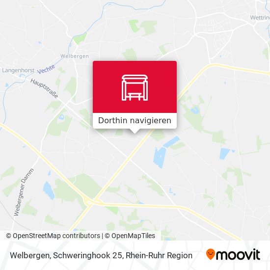 Welbergen, Schweringhook 25 Karte