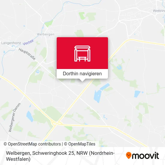 Welbergen, Schweringhook 25 Karte