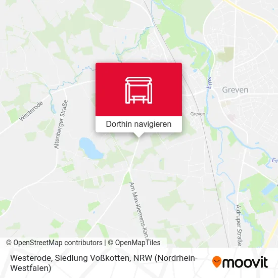 Westerode, Siedlung Voßkotten Karte