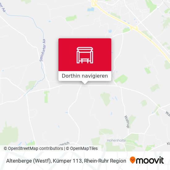Altenberge (Westf), Kümper 113 Karte