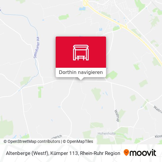 Altenberge (Westf), Kümper 113 Karte