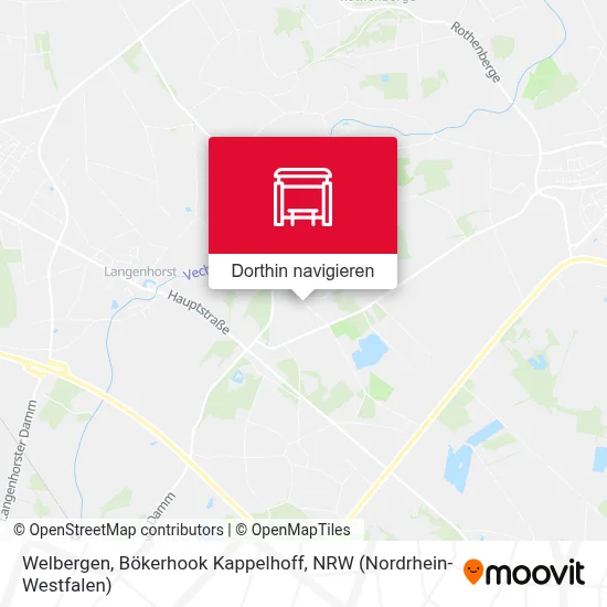 Welbergen, Bökerhook Kappelhoff Karte