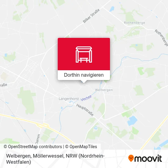 Welbergen, Möllerwessel Karte