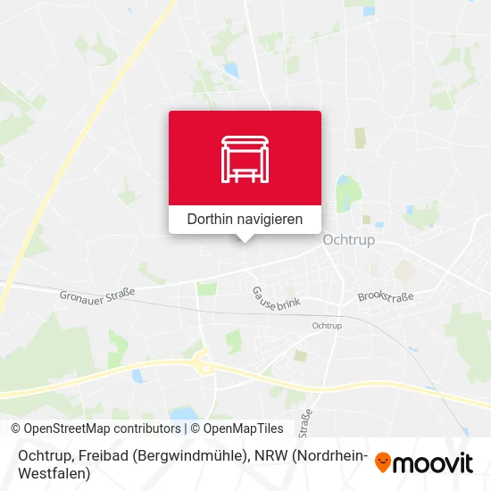 Ochtrup, Freibad (Bergwindmühle) Karte