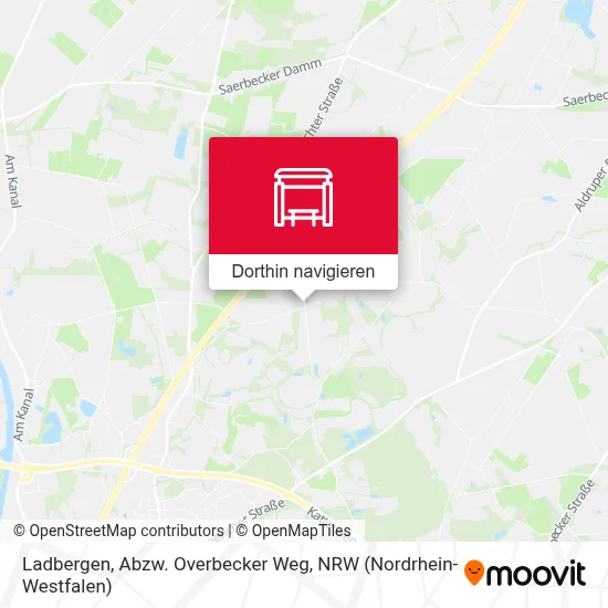 Ladbergen, Abzw. Overbecker Weg Karte