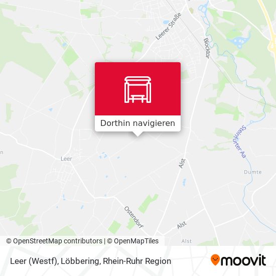 Leer (Westf), Löbbering Karte