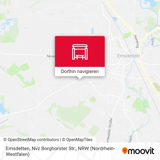 Emsdetten, Nvz Borghorster Str. Karte