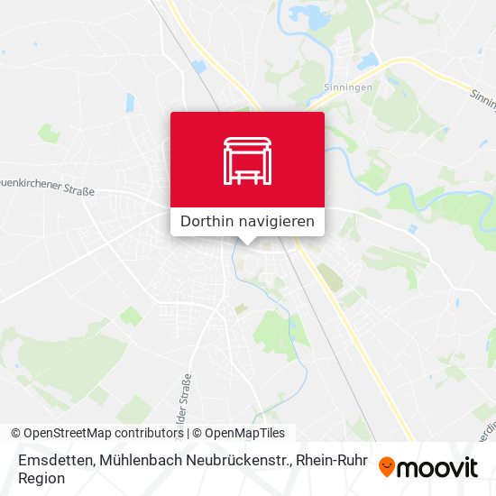 Emsdetten, Mühlenbach Neubrückenstr. Karte