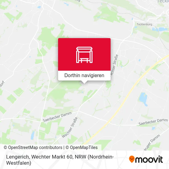 Lengerich, Wechter Markt 60 Karte