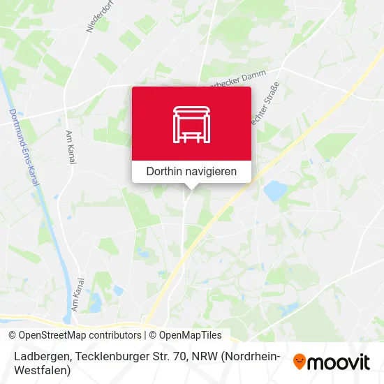 Ladbergen, Tecklenburger Str. 70 Karte