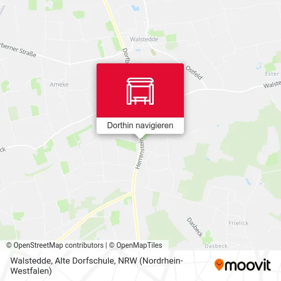 Walstedde, Alte Dorfschule Karte