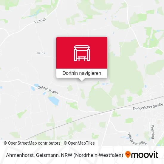 Ahmenhorst, Geismann Karte