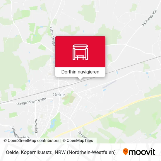 Oelde, Kopernikusstr. Karte