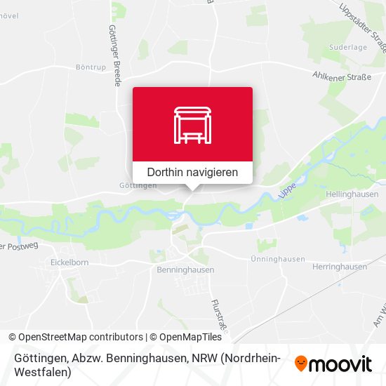 Göttingen, Abzw. Benninghausen Karte