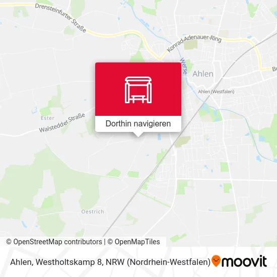Ahlen, Westholtskamp 8 Karte
