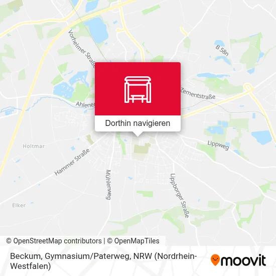 Beckum, Gymnasium/Paterweg Karte