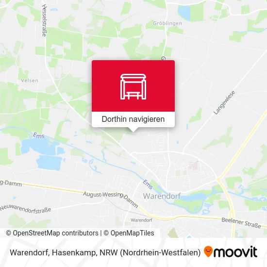 Warendorf, Hasenkamp Karte