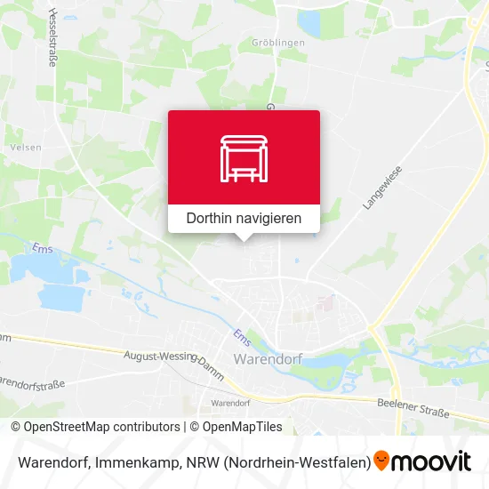 Warendorf, Immenkamp Karte