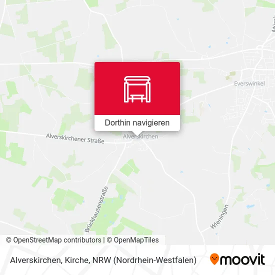 Alverskirchen, Kirche Karte