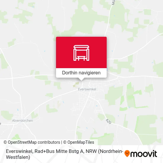 Everswinkel, Rad+Bus Mitte Bstg A Karte