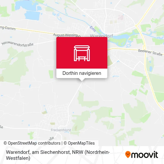 Warendorf, am Siechenhorst Karte