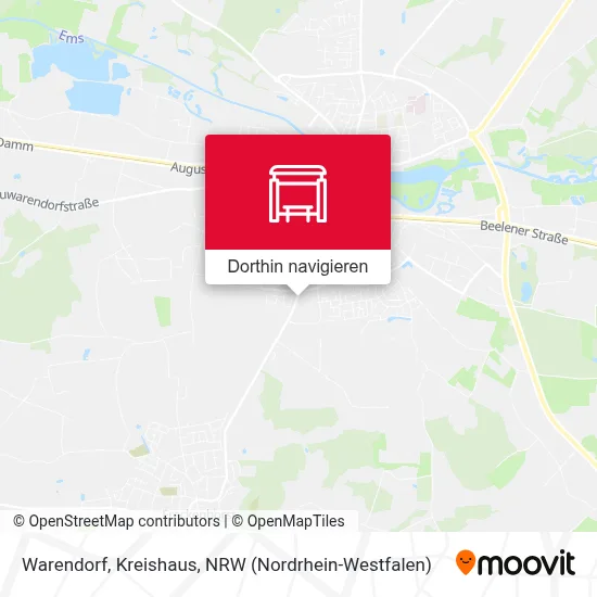 Warendorf, Kreishaus Karte