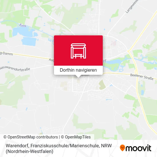 Warendorf, Franziskusschule / Marienschule Karte