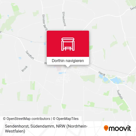 Sendenhorst, Südendamm Karte