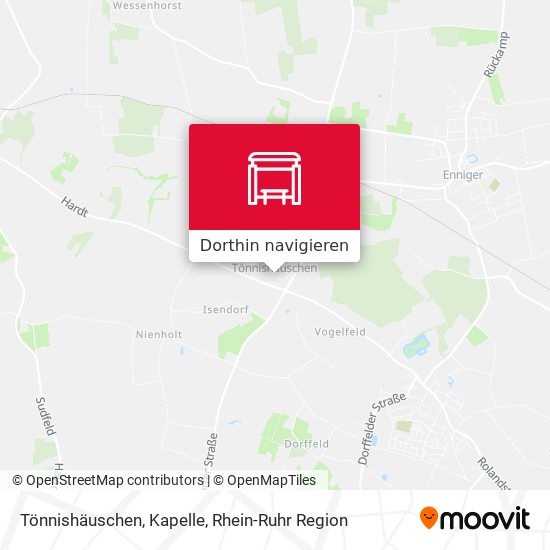 Tönnishäuschen, Kapelle Karte