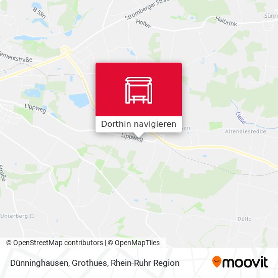 Dünninghausen, Grothues Karte