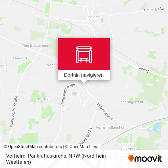 Vorhelm, Pankratiuskirche Karte