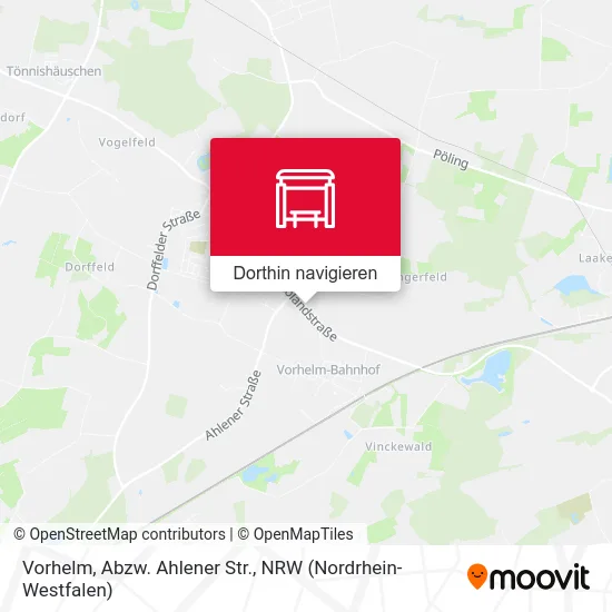 Vorhelm, Abzw. Ahlener Str. Karte