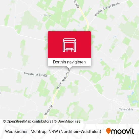 Westkirchen, Mentrup Karte