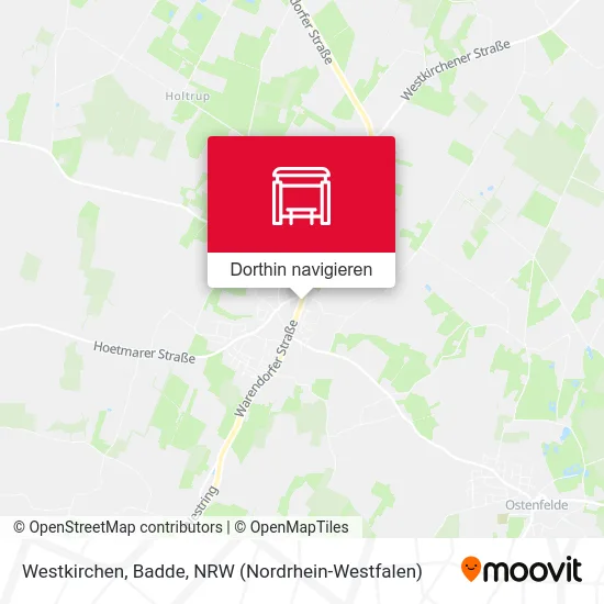 Westkirchen, Badde Karte