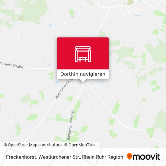 Freckenhorst, Westkirchener Str. Karte