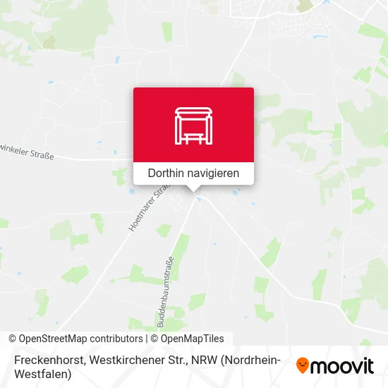 Freckenhorst, Westkirchener Str. Karte