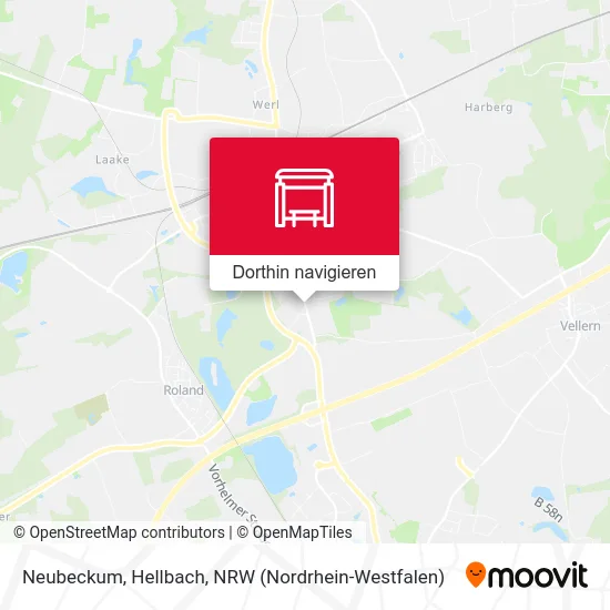 Neubeckum, Hellbach Karte