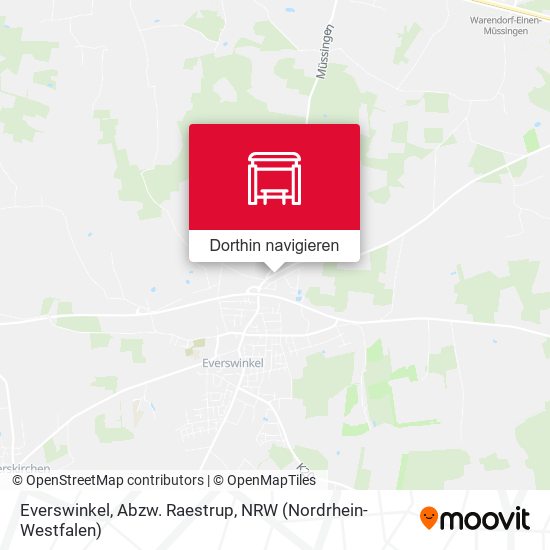 Everswinkel, Abzw. Raestrup Karte