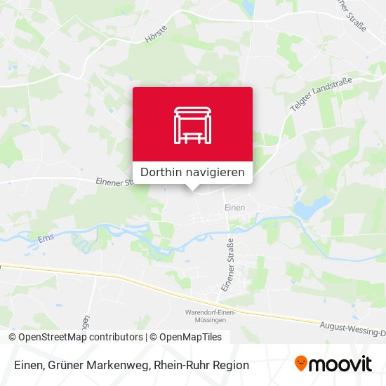 Einen, Grüner Markenweg Karte