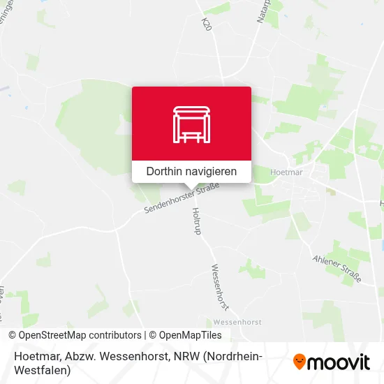 Hoetmar, Abzw. Wessenhorst Karte