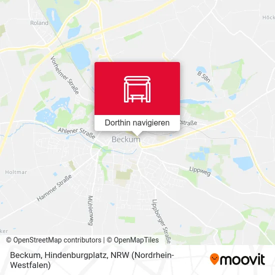 Beckum, Hindenburgplatz Karte