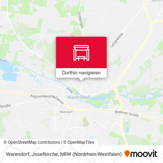 Warendorf, Josefkirche Karte