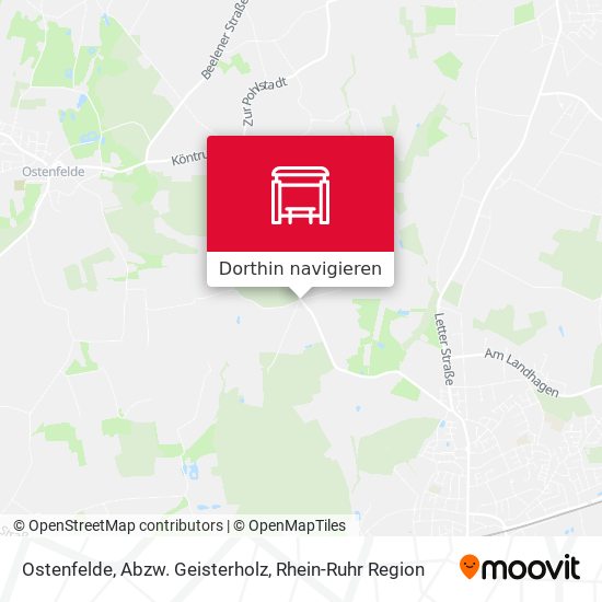Ostenfelde, Abzw. Geisterholz Karte