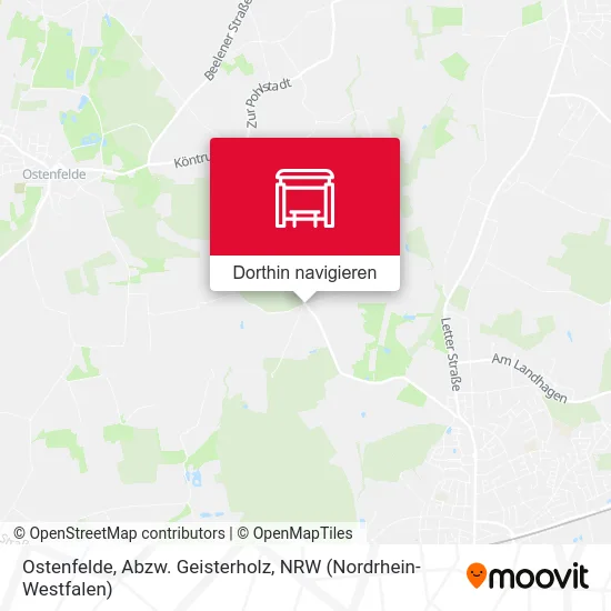 Ostenfelde, Abzw. Geisterholz Karte