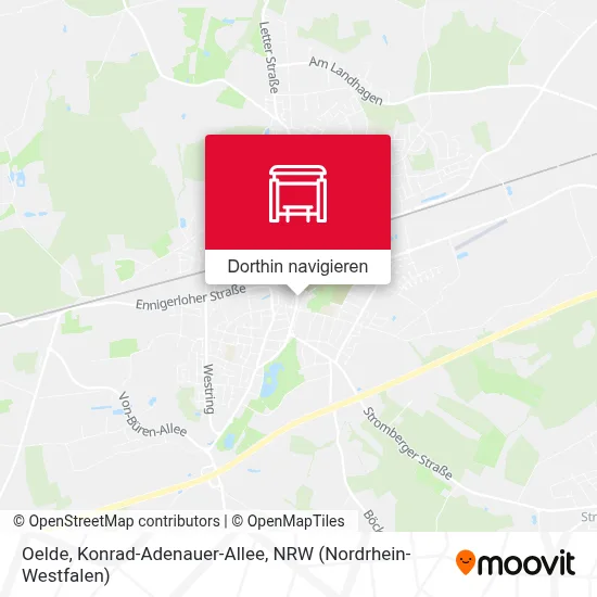 Oelde, Konrad-Adenauer-Allee Karte