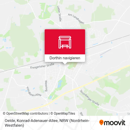 Oelde, Konrad-Adenauer-Allee Karte