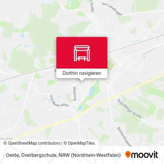 Oelde, Overbergschule Karte