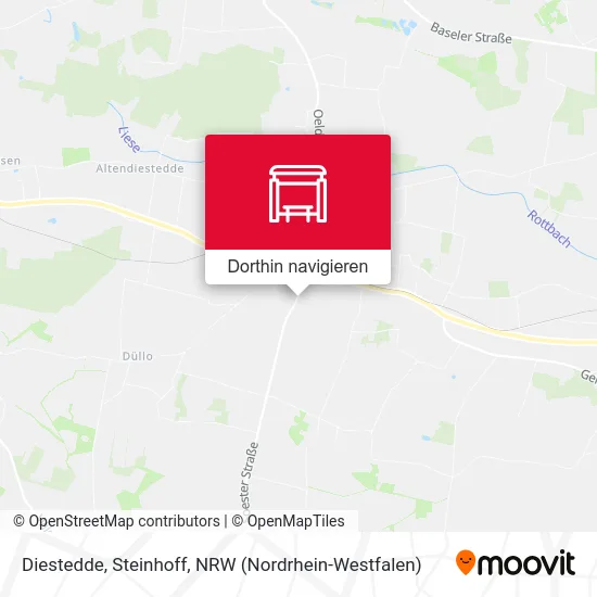 Diestedde, Steinhoff Karte